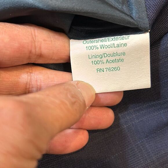 Grand Prix navy blue, horizontal and vertical lines size 14 slim youth - Picture 13 of 16